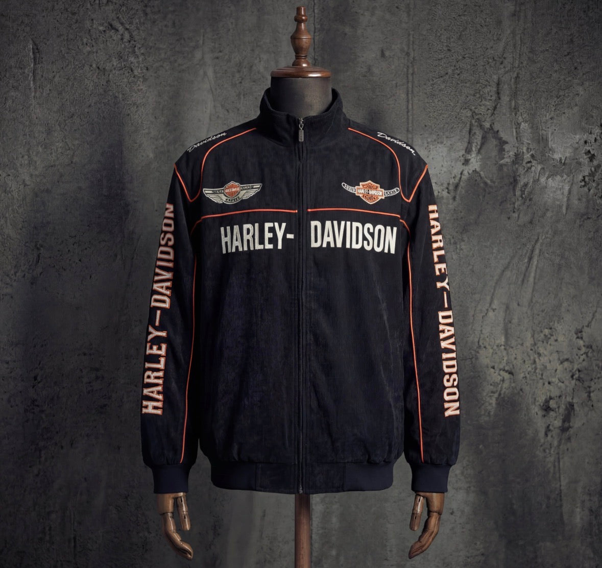 Harley Davidson Vintage Racing Jacket Black
