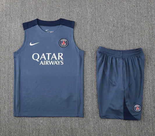 PSG 25/26 Sleeveless Tracksuit - Grey
