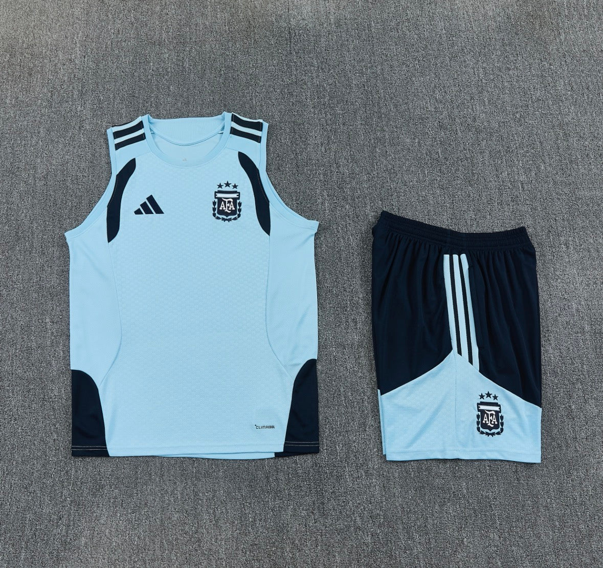 Argentina 25/26 Sleeveless Tracksuit - Light Blue