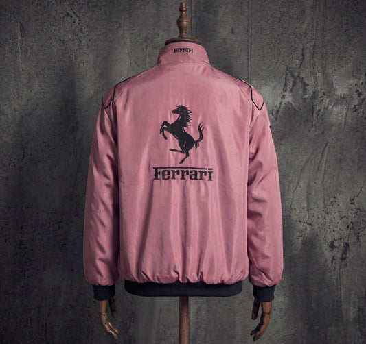 Ferrari Scuderia Puma Shell UPS Pink Vintage F1 Racing Jacket
