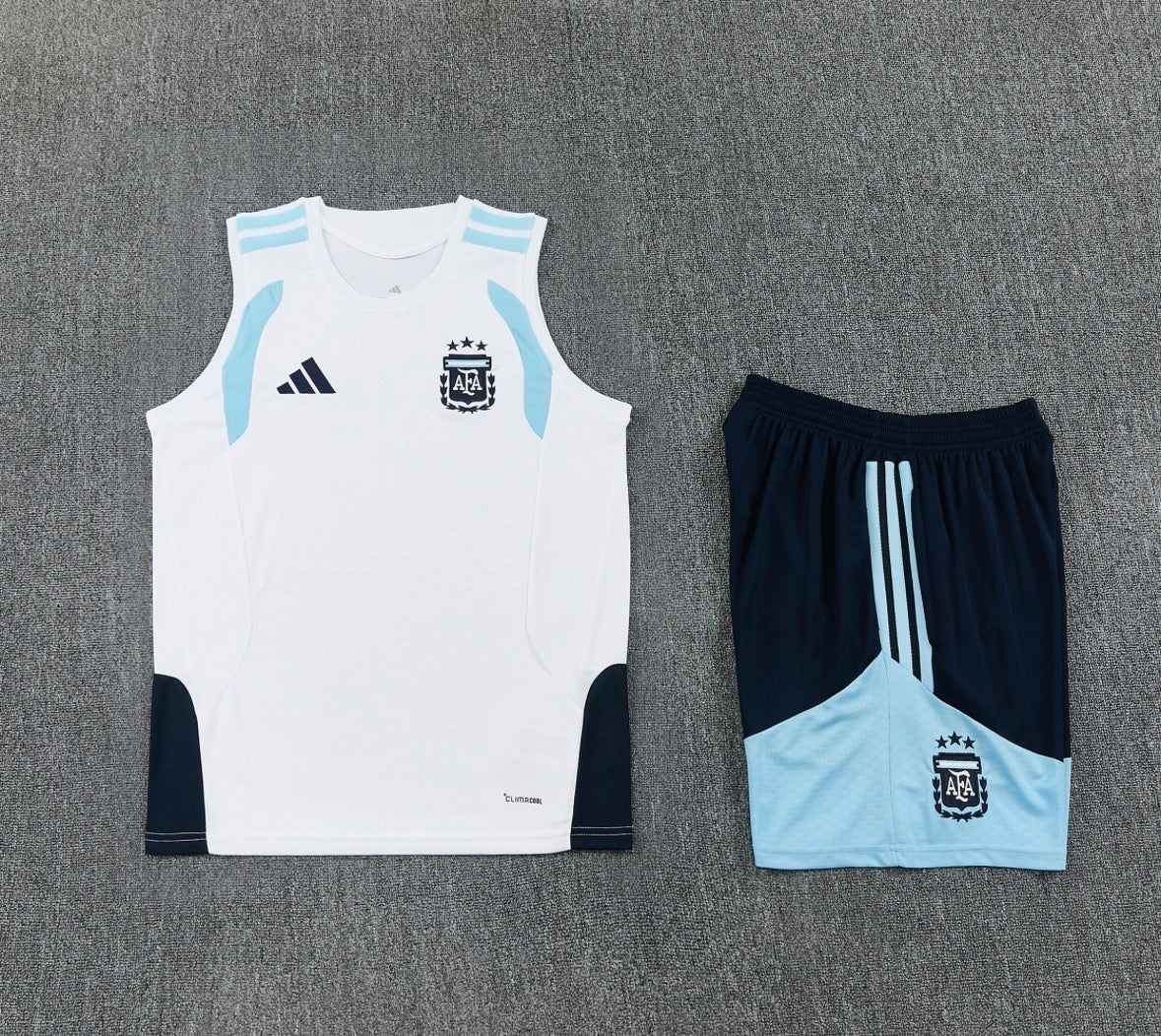 Argentina 25/26 Sleeveless Tracksuit - White