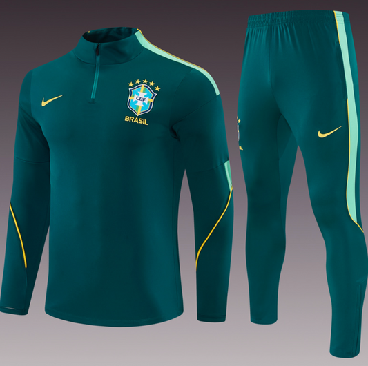 Brazil 2026 Tracksuit - Dark Green