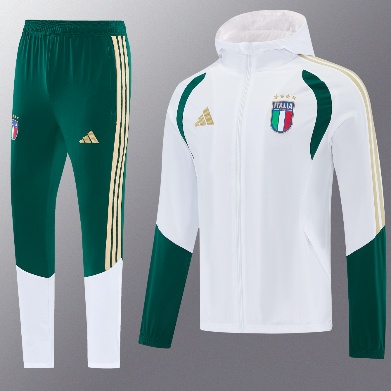 Italy Windbreaker 2026 Tracksuit - White