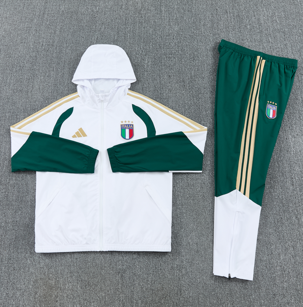 Italy Windbreaker 2026 Tracksuit - White