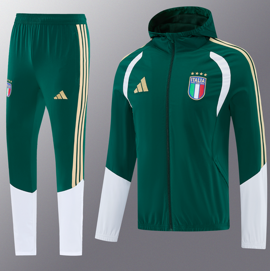 Italy Windbreaker 2026 Tracksuit - Green