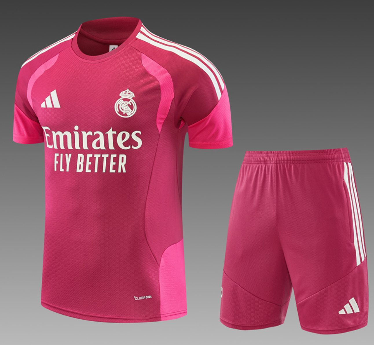 Real Madrid 26/27 Short Sleeve Tracksuit - Pink