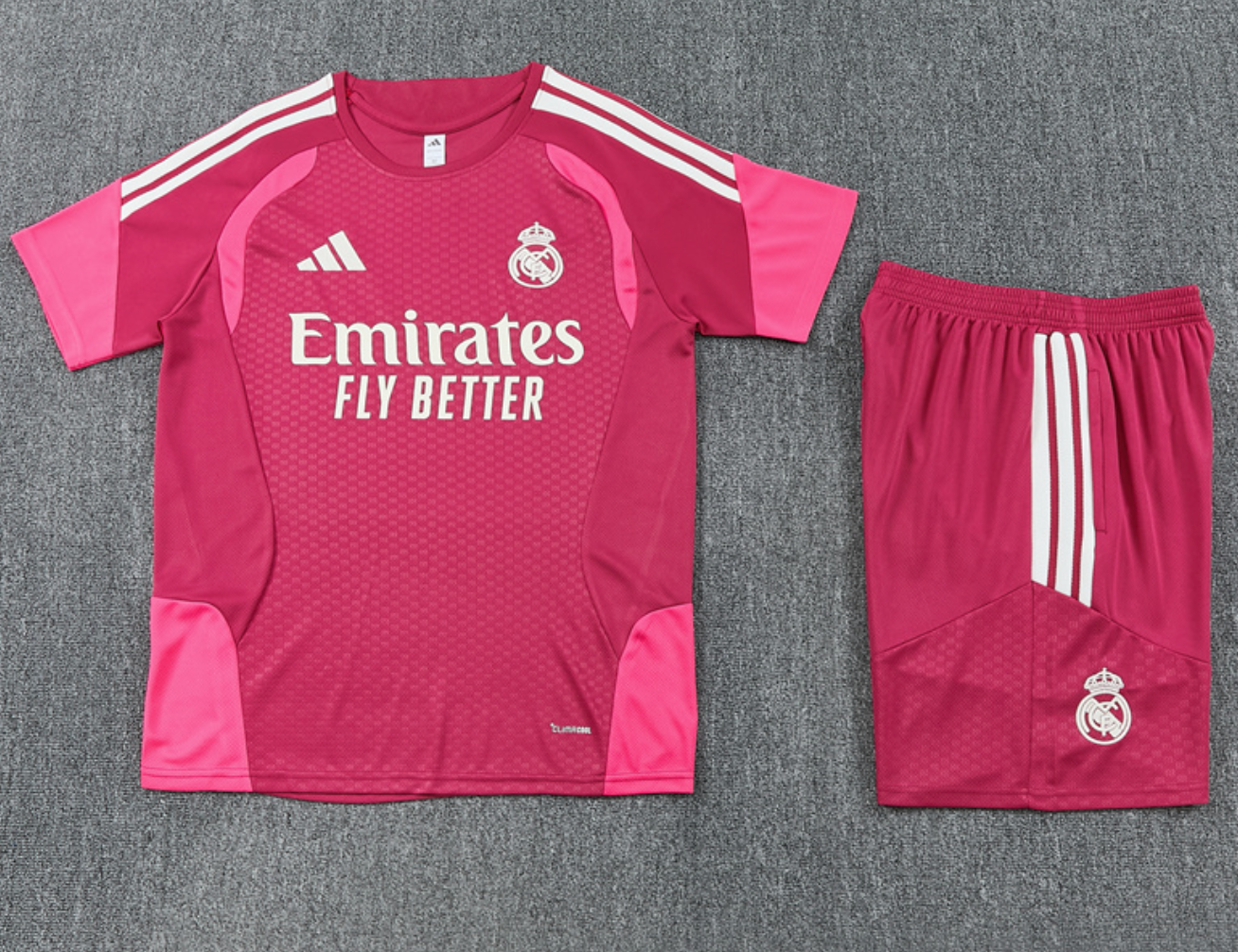 Real Madrid 26/27 Short Sleeve Tracksuit - Pink