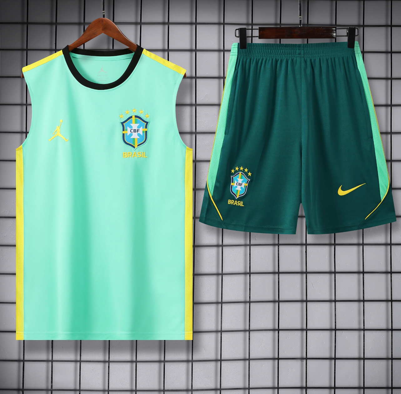 Brazil 2026 Sleeveless Tracksuit - Mint