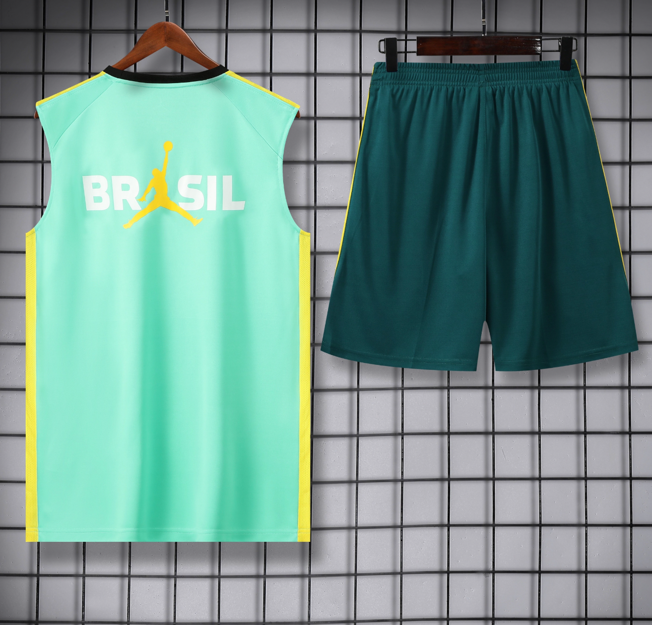 Brazil 2026 Sleeveless Tracksuit - Mint
