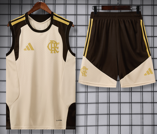 Flamengo 26/27 Sleeveless Tracksuit – Beige