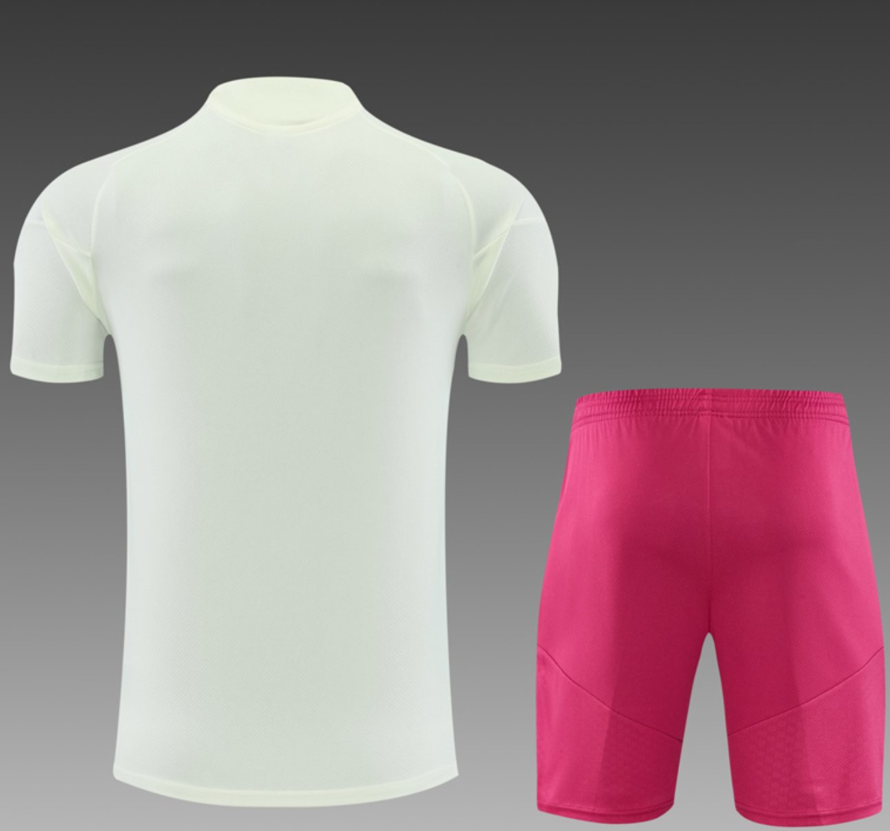 Real Madrid 26/27 Short Sleeve Tracksuit - Pink and White
